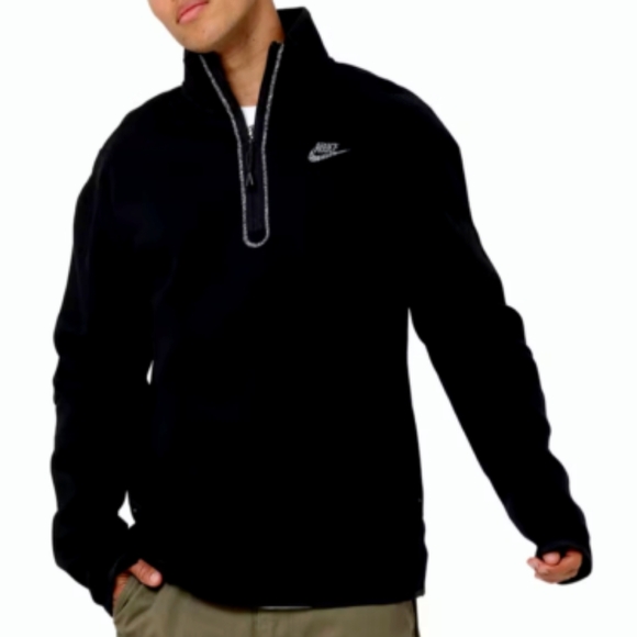 Nike Men's Black Zip-Up Sweater Size M - Picture 2 of 3